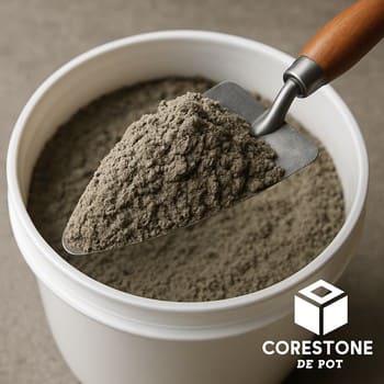 Tikinti qarışığı olan vedrə və alətlərlə kataloq filtr kartı