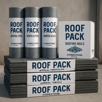 Dam örtüyü, izolyasiya rulları və montaj aksesuarları ilə seçilmiş dəst