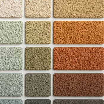 Kərpic fasad nümunəsi panelində bir neçə ton yanaşı göstərilib