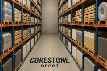 Anbar rəfləri planı və layihə üzrə işarələnmiş zonalar