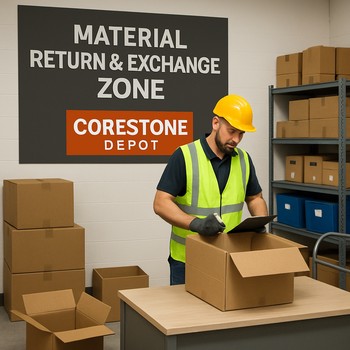 Anbarda geri qaytarılan paletlər üçün ayrılmış zona