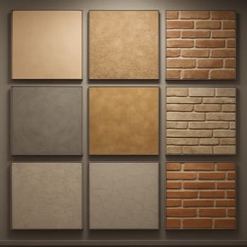 CoreStone Depot workshop divarında müxtəlif suvaq və boya nümunələri